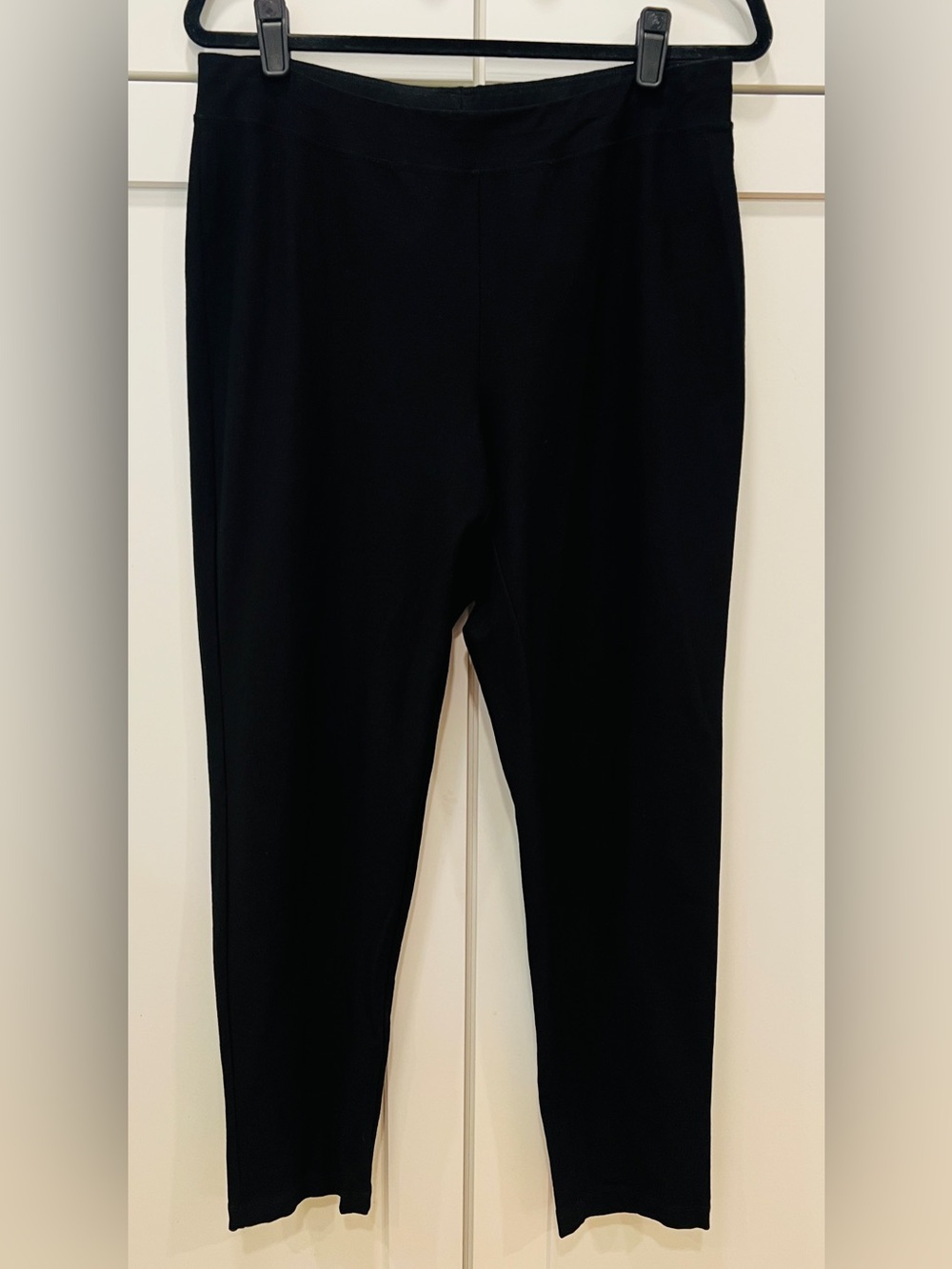 EILEEN FISHER WASHABLE STRETCH CREPE PANTS, SIZE M. - Picture 4 of 14